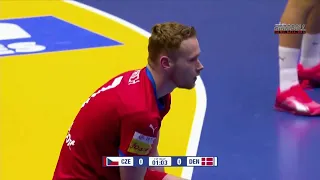 Mundial de Croacia/Dinamarca/Noruega 2025 - 2º Fase 3º Partido Gr. I. Rep. Checa vs. Dinamarca